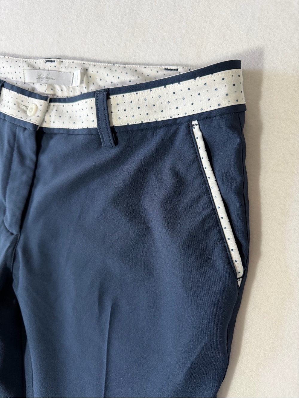 Lady Hagen Navy Golf Pants Women’s Size 2 Performance Stretch Slim Fit - Picture 3 of 8